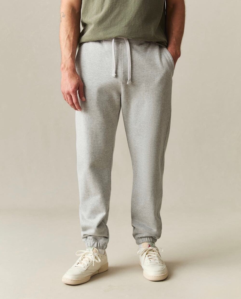 NWOT American Giant Men's Classic Sweatpant Jogger Athletic Heather Grey Size XL